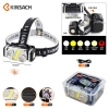 KINSACH Star Source TYPE-C rechargeable plastic 3* white led+3* Yellow LED+cob sensor headlamp details Picture